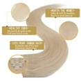 thumbnail image 4 of SEGO Clip in Hair Extensions 100% Real Remy Human Hair Full Head Straight Balayage Hair 8-24 inch, 4 of 10