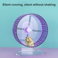 Desheus Hamster Wheel Easy to Install Pet Running Wheel Transparent