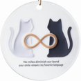 thumbnail image 5 of 2pcs Circular Ceramic Gift Pendant Craft Hanging Decoration Family Keepsake Round White Porcelain(Christma), 5 of 5