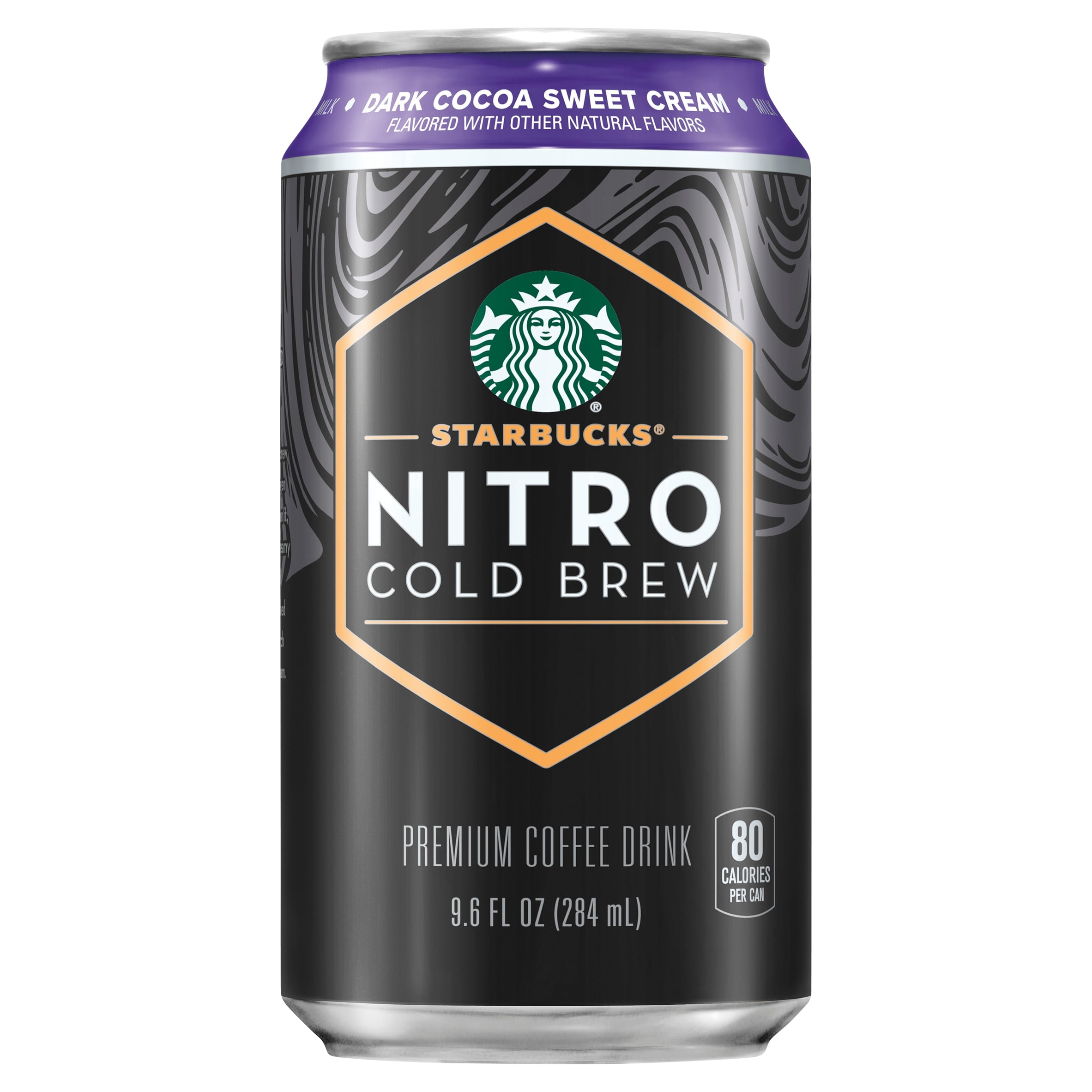 Starbucks Nitro Cold Brew Premium Coffee Drink Dark Cocoa Sweet Cream Flavored 9.6 fl oz Can