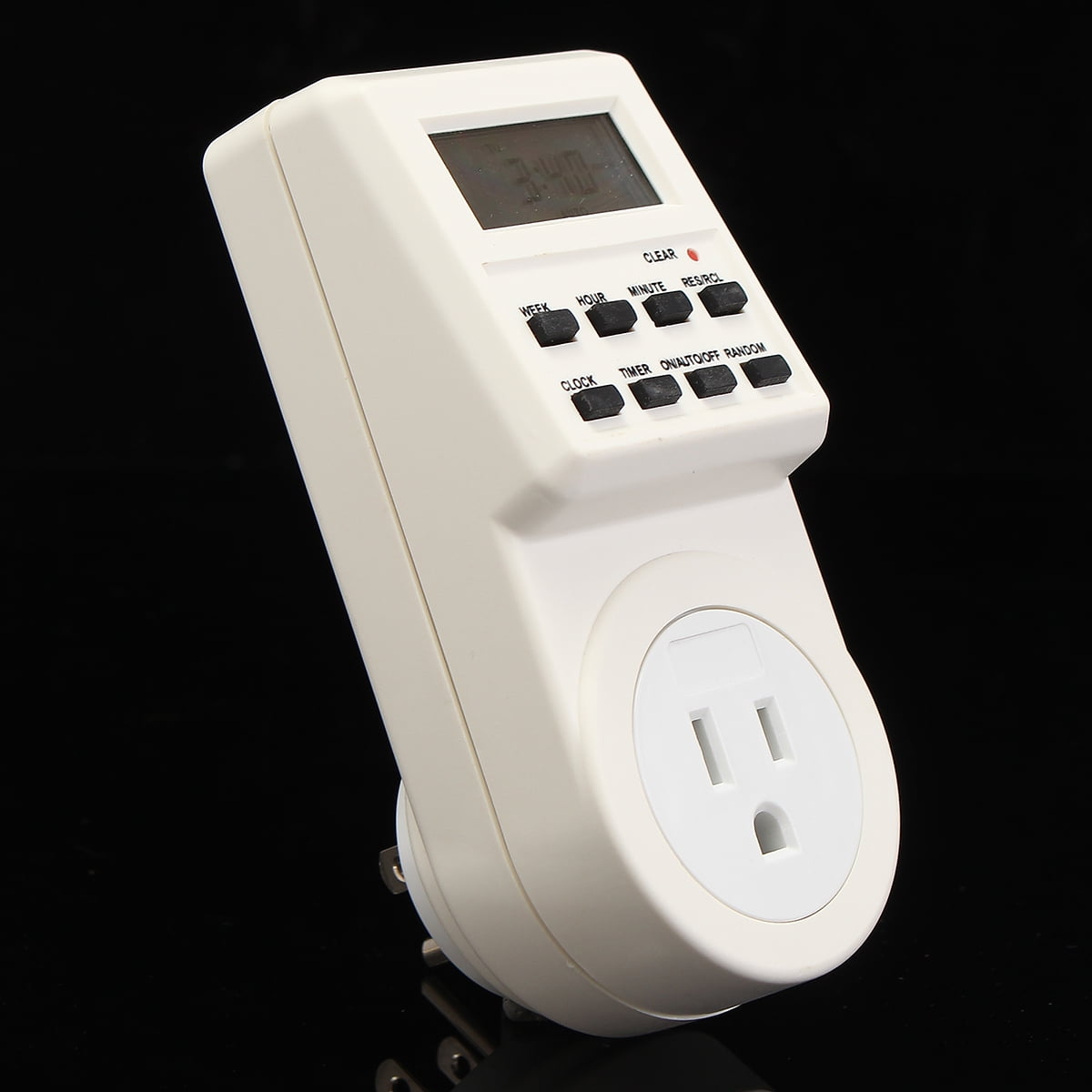 12/24 Hour Digital Electronic LCD Plugin Timer Plug Switch Socket EU