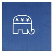 Angle View: Blue Republican Luncheon Napkins (Pack of 12)