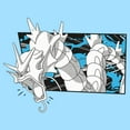 thumbnail image 2 of Men's Pokemon Comic Book Gyarados Panel  Graphic T-Shirt, 2 of 4