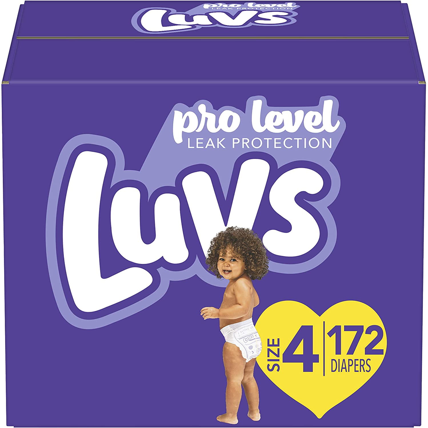 Luvs Ultra Leakguards Disposable Baby Diapers 172 Count ONE MONTH SUPPLY Size 4