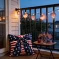 thumbnail image 5 of Cififendec 4th of July Pillowcase, Patriotic American Flag Throw Pillow Covers, Red White and Blue Stars and Stripes Square Decorative Pillowcase for Fesitival Decor, 5 of 5