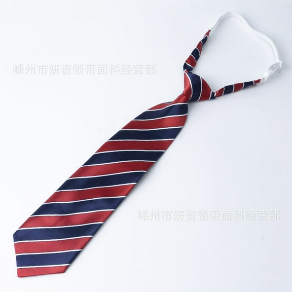 Adjustable Student Necktie For Girls and Boys Colorful Striped 32cm Uniform Accessory For School Costumes And Festive Events