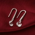thumbnail image 5 of Jiaroswwei Women Fashion 925 Sterling Silver Rhinestone Dangle Earrings Wedding Jewelry, 5 of 8