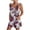 Red, variant on Kmdttou 2025 New Fashion Women's Summer Comfortable Casual Suspender Printing Shorts Pocket Jumpsuit Shorts with Pockets Clothes on Clearance!