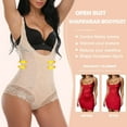 thumbnail image 4 of VASLANDA Womens Open Bust Shapewear Bodysuit Tummy Control Shaping Bodysuit Full Body Shaper Slimmer Briefer, 4 of 7