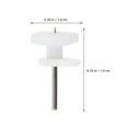 thumbnail image 2 of OULII 100Pcs White Invisible Nail Concrete Hooks Traceless Wall Picture Hangers for Easy Art Display, 2 of 8