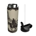 thumbnail image 2 of Uemuo Western Desert Cowboy Print 18oz Sports Insulated Kettle, Water Bottle, Outdoor Sports Bottle, Insulated Hydration Bottle with Handle & Flip Straw, 2 of 8