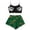 Z01 Dark Green, variant on Xijirk Women Halloween Pajama Set Spaghetti Strap Crop Top with Ruffle Shorts Assorted Halloween Element Print Loungewear for Sleepwear and Holiday Party,Red2,XXL