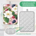 thumbnail image 6 of Yayeee Pot Holders Kitchen Heat Resistant with Pocket 7"x9.8" Cotton Oven Cooking Hot Pads, Pink Raspberries, 6 of 7