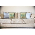 thumbnail image 2 of Betsy Drake HJ304 18 x 18 in. Teal Scallop Large Indoor & Outdoor Pillow, 2 of 3