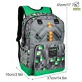 thumbnail image 3 of Minecraft Mochila Con Correa De Hombro Ajustable De Gran Capacidad Escolar Niños Niñas Bookbag No Es Fácil De Desvanecer Duradero Regalo, 3 of 4