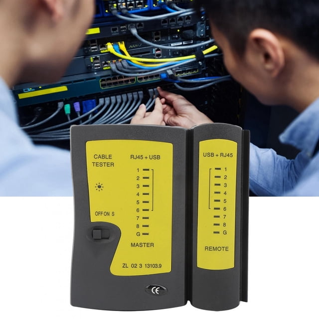 Outil de Test Rapide Antichoc RJ45+USB, Testeur de Câble, Test de Câble pour Environnement de Chantier