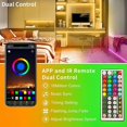 thumbnail image 2 of Bandes Lumineuses Led Adaptables, 30m (2 Rouleaux de 15m), Bluetooth RGB, Contrôle par Application Intelligente Éclairage Personnalisable, Installation Facile pour Chambre, Salon, Cuisine, Bar, Contrôle de Groupe, 2 of 5