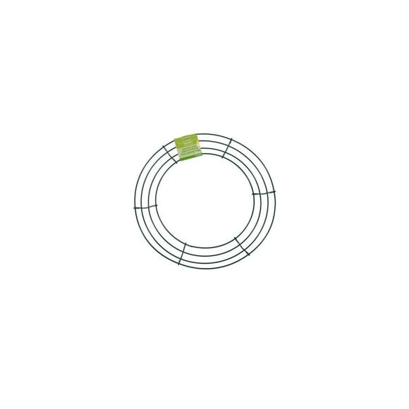 Lerman Decor's 12" wire wreath, Green wire wreath