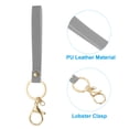 thumbnail image 4 of PU Leather Keychain Key Holder Keyring with Key Ring Lobster Clasp,Grey, 2 Pack, 4 of 6