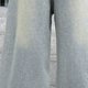 thumbnail image 5 of Odeerbi 5-15 Años Niñas Jeans de Pierna Ancha Pantalones de Vaquero Bordados Lindos Pantalones de Vaquero Sueltos Ropa Exterior Casual Pantalones de Pierna Recta, 5 of 6