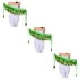 thumbnail image 2 of Bufanda de cadera ligera portátil y duradera Sonducket para danza del vientre moneda firme verde, 2 of 6