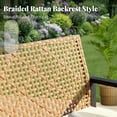 thumbnail image 2 of MF Studio 4-Piece All-Weather Rattan Patio Furniture Set, Outdoor Conversation Set with Wood Table, Yellow and Beige, 2 of 10