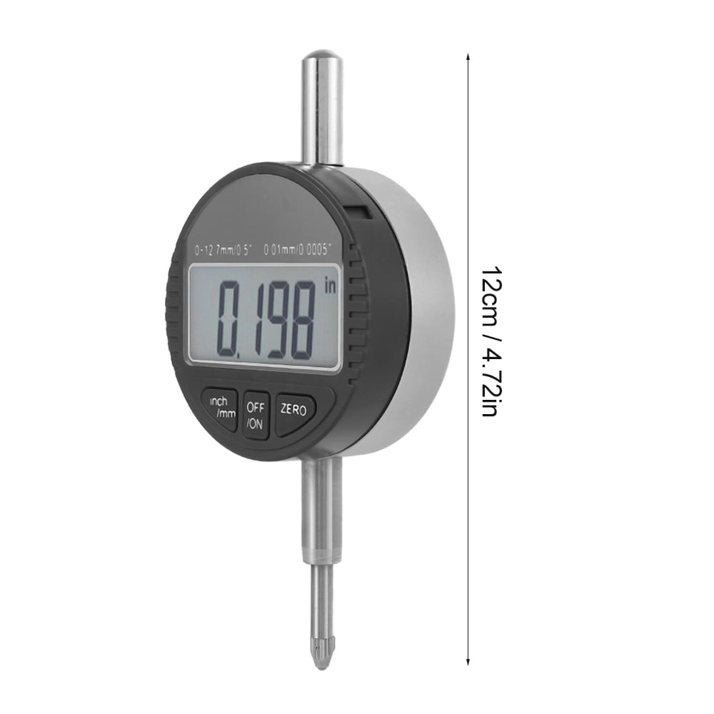 Probe Indicator Gauge Digital Dial 0-12.7mm/0.5 Clock DTI 0.01mm/0.0005 Test 