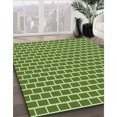 thumbnail image 3 of Ahgly Tapis d'Intérieur Lavable en Machine Carré Vert Algue Transitionnel, 4 Pieds Carré, 3 of 7