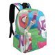thumbnail image 2 of Nella, la Princesa Caballero-theme Backpack, Campus style schoolbag Bookbag with Adjustable Shoulder Straps And Large Zip Compartment, Unisex Travel Bags.42x30x15cm, 2 of 6
