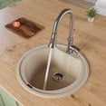 thumbnail image 1 of ALFI brand AB2020DI-B Drop-In Évier de Cuisine en Granit composite Rond 20 Biscuit, 1 of 9