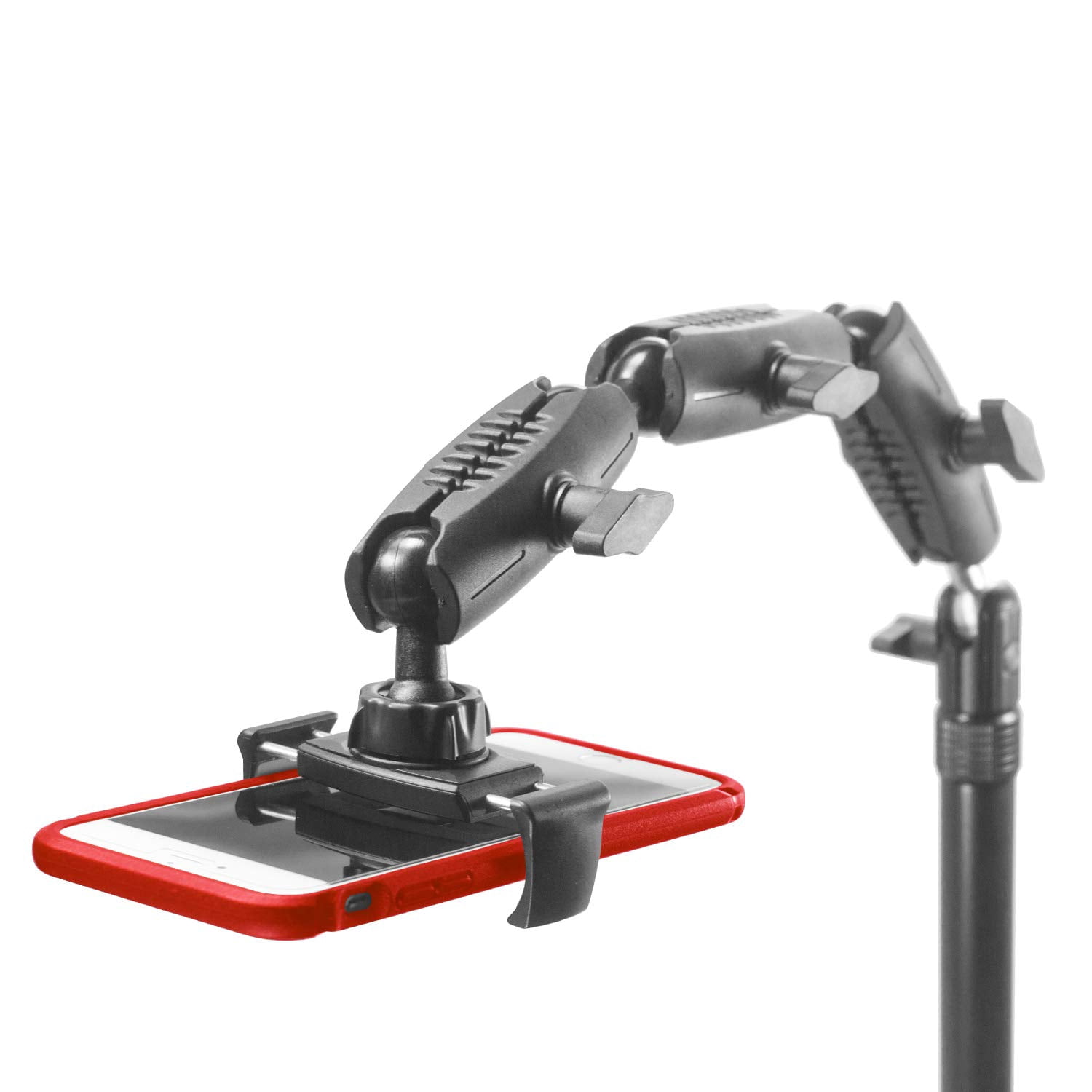 iBOLT Stream-Cast Stand Adjustable Overhead Phone Mount for Live Streaming Tutorial Videos and Photos. Great for Crafters, Bakers, Artists- iPhone Xs, Samsung Galaxy S9, Note 9 Etc.
