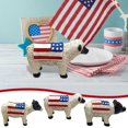 thumbnail image 2 of JoyMoreHome Patriotic Animal Figurine – Resin Animal Statue with American Flag Design – Rustic Farmhouse USA Décor, Collectible Americana Farm Animal Ornament, 2 of 5