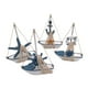 thumbnail image 1 of 4 piezas de decoración para el hogar, barco de vela de madera, figura de barco de vela en miniatura, 1 of 2