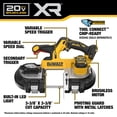 thumbnail image 2 of Sierra de cinta DEWALT MAX XR de 20 V con doble disparador, tamaño mediano (solo herramienta), 2 of 7