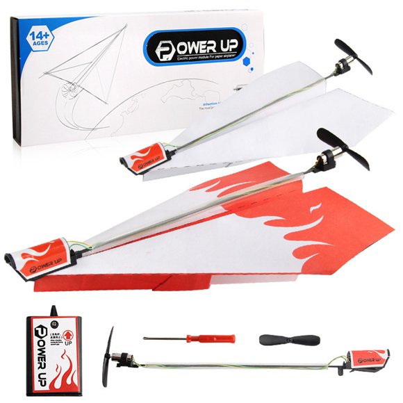 Paper Airplane Eletric Motor Foldable DIY Paper Plane Flying Plane for Outdoors