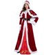 thumbnail image 3 of Disfraz de Navidad para mujer adulta, talla grande, vestido rojo, ropa de actuación navideña, 3 of 6