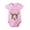 Pink, variant on Baby Bull Head Print Short Sleeve Bodysuit Soft Crawl Outfit Cute Unisex Animal Design Comfortable Daily Wear Pink 3-6 Months