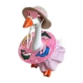thumbnail image 2 of Summer Bikini Desk Goose Outfits, 7 Inch Mini Desktop Goose Clothes with Straw Hat, Sunglasses and Swim Ring, for Magnetic Geese Party Table Decor, 2 of 8