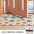 thumbnail image 3 of Beige Cartoon Dinosaurs Flowers Pattern Door Rugs,Washable Non Slip Door Mats Indoor,Decorative Door Mats,Entry Mat Indoor for Entrance,Bedroom,Kitchen,Bathroom,17"x30", 3 of 6