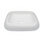Bianco Ceramic Vessel Sink Plus Pop - Up Drain Set, Chrome