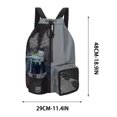 thumbnail image 3 of Drawstring Mesh Swim Backpack, With Separate Wet Pocket Sports Sack, Portable Water Resistant Beach Gym Bag, Backpack for Women Gym Beach Swimming Sports, 3 of 6