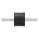 thumbnail image 5 of 4 Piezas Soportes De Goma Macho Antivibración Silentblock M6 Rosca Amortiguador De Vibraciones Aislador Pernos Cilíndricos Uso Para Compresores De Aire Bombas De Agua, 5 of 7