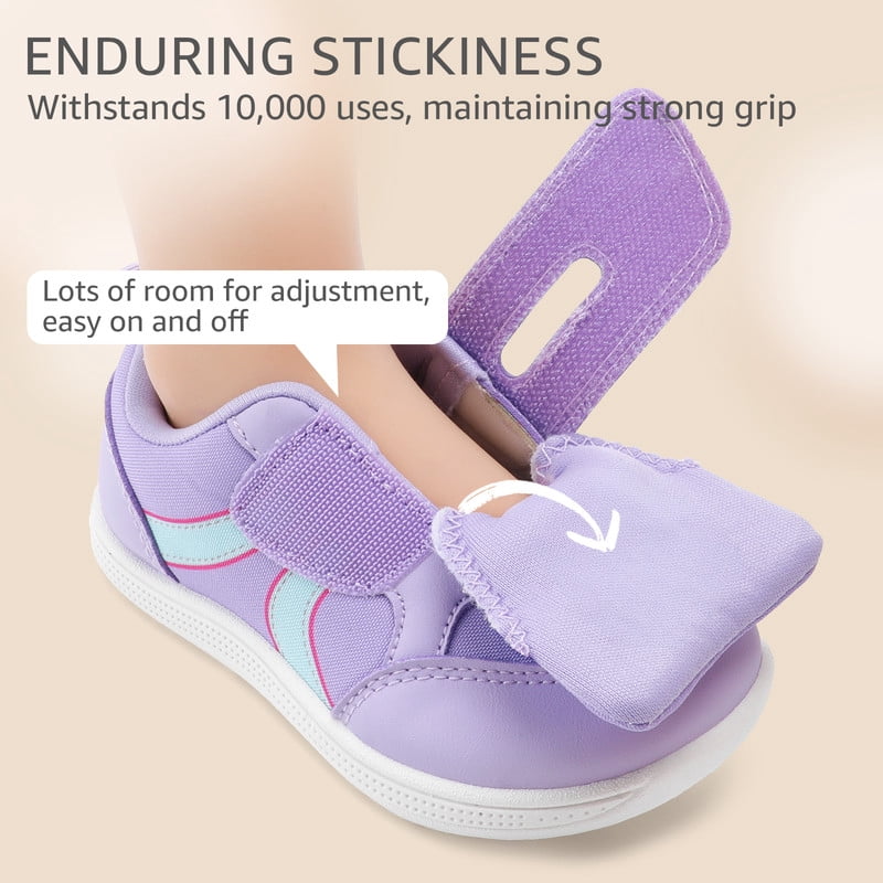 Toddler Wide Toe Barefoot Shoes Sneakers Kids Tennis Shoes Preschool Non Slip Lightweight Comfortable First Walking Running Light Purple Toddler Size 7