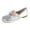 Silver, variant on Women's Low Heel Ballet Flats Shoes Suede Cross Strap Flower Comfortable Slip on Round Toe Flat Casual Mary Jane Wedding Party Dress Shoes Dressy Shoes