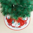 thumbnail image 2 of Chmadoxn 32 Inch Christmas Tree Skirt, Soft Christmas Santa Xmas Tree and Xmas Deer Print Christmas Tree Mat for Xmas Party Decoration, Merry Christmas Base Cover for Christmas Tree Holiday Decor, 2 of 6