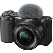 Sony ZV-E10 - New Mirrorless Camera with 16-50mm Lens, Built-in WiFi - Black