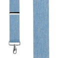 thumbnail image 2 of Suspender Store 2 Inch Wide Trigger Snap Suspenders - DENIM 42" for 5'0" to 5'9" tall, 2 of 4