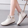thumbnail image 2 of B91xZ Bottines pour Femmes, Espadrilles à Plateforme, Beige 7.5, 2 of 5