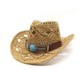 thumbnail image 2 of Sun Protection Hat , Sunhats for Women Uv Protection , Women Beach Hat Women's and Men's Shapeable Straw Cowboy Sun Hat with Hollowed Design for Summer Western Style, 2 of 2
