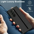thumbnail image 3 of Compatible Samsung Galaxy Z Fold 5 Case with Strap Black,Hard Shockproof PC Cover Camera Protective Slim Thin Case for Samsung Z Fold 5 Case Men,Cover for Samsung Galaxy Fold 5 Phone Case Strap, 3 of 7
